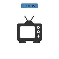 iconos de tv símbolo elementos vectoriales para web infográfico vector