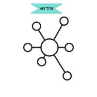 iconos de gráfico símbolo elementos vectoriales para web infográfico vector