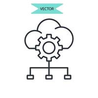 business model icons symbol vector elements for infographic web