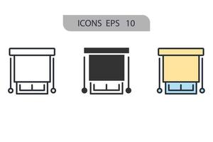 Air circulation icons  symbol vector elements for infographic web