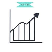 marketing analysis icons symbol vector elements for infographic web