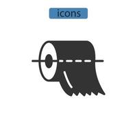 iconos de papel higiénico símbolo elementos vectoriales para web infográfico vector