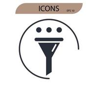 marketing icons symbol vector elements for infographic web