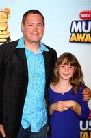 LOS ANGELES, APR 27 -  Jeff Corwin, daughter arrives at the Radio Disney Music Awards 2013 at the Nokia Theater on April 27, 2013 in Los Angeles, CA photo