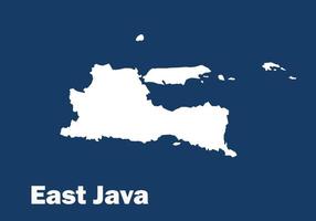 map of East Java vector