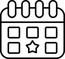 Event Outline Icon vector
