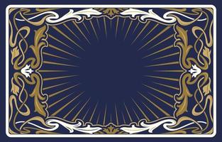 Art Nouveau Floral Frame Background vector