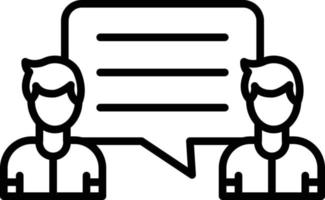 Chatting Outline Icon vector