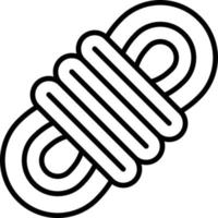 Rope Outline Icon vector