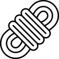 Rope Outline Icon vector