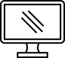 Lcd Outline Icon vector