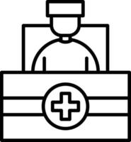 Reception Outline Icon vector