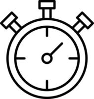 Chronometer Outline Icon vector