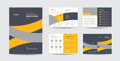 Corporate Business Brochure Design or Annual Report and Company Profile or Booklet and Catalog Design Template vector