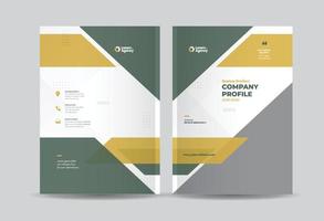 Business Brochure Cover Design or Annual Report and Company Profile Cover or Booklet and Catalog Cover vector