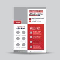 Conference Flyer Design, Digital marketing webinar, corporate Business Meetup Flyer Design vector