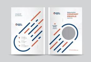 Business Brochure Cover Design or Annual Report and Company Profile Cover or Booklet and Catalog Cover vector