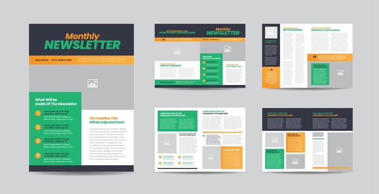 Business Newsletter Design or Journal Design or  Monthly or Annual Report Design