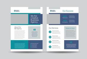 Corporate Business Flyer Design or Handout and leaflet design or Marketing sheet Brochure Design vector