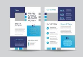 Corporate Business Flyer Design or Handout and leaflet design or Marketing sheet Brochure Design vector