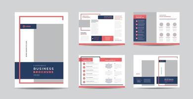 Corporate Business Brochure Design or Annual Report and Company Profile or Booklet and Catalog Design Template vector