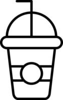 Smoothie Outline Icon vector