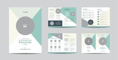diseño de folleto comercial corporativo o informe anual y perfil de empresa o folleto y plantilla de diseño de catálogo vector