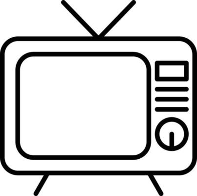 Tv Outline Vector Art, Icons, and Graphics for Free Download