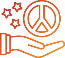 Peace Icon Style vector