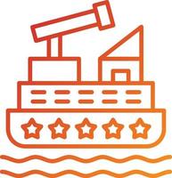 Gunboat Icon Style vector