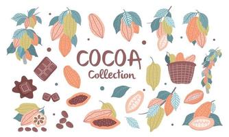 seamless pattern of cocoa. Vector illustration.