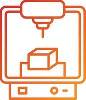 Engineering Printer Icon Style vector