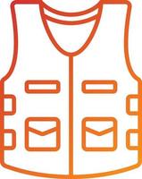 Fishing Vest Icon Style vector