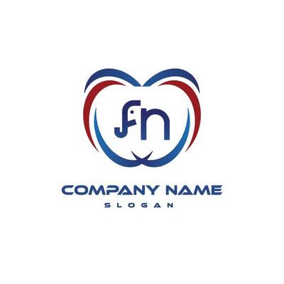 Letter FN logo icon, Creative FN Letter logo design