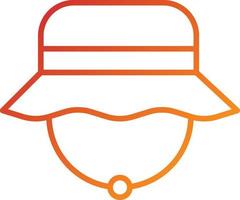 Fishing Hat Icon Style vector