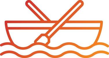 Rowing Boat Icon Style vector