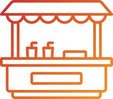 Drinks Stall Icon Style vector