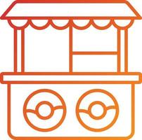 Donut Shop Icon Style vector