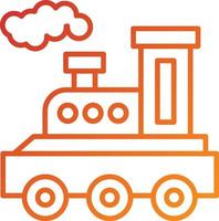 Steam Train Icon Style vector