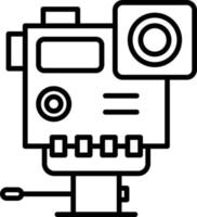 Action Camera Outline Icon vector