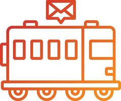 Mail Train Icon Style vector