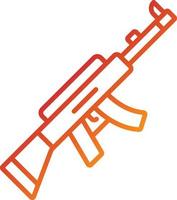 Assault Rifle Icon Style vector