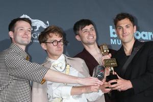 LOS ANGELES, MAY 15 - Dave Bayley, Drew MacFarlane, Edmund Irwin-Singer, and Joe Seaward, Glass Animals at the 2022 Billboard Music Awards at MGM Garden Arena on May 15, 2022 in Las Vegas, NV photo