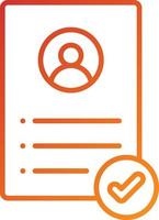 CV Icon Style vector