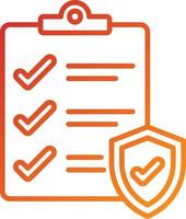 Insurance Coverage Icon Style vector