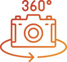 360 Camera Icon Style vector