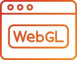 Webgl Icon Style vector