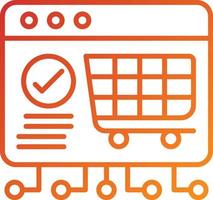 Ecommerce Platform Development Icon Style vector