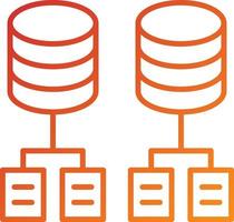 Data Modeling Icon Style vector