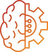 Machine Learning Icon Style vector
